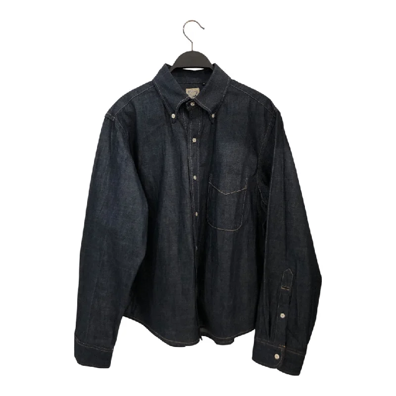 Men's Jeans for Everyday Wearorslow/LS Shirt/3/Denim/NVY/Band Collar/