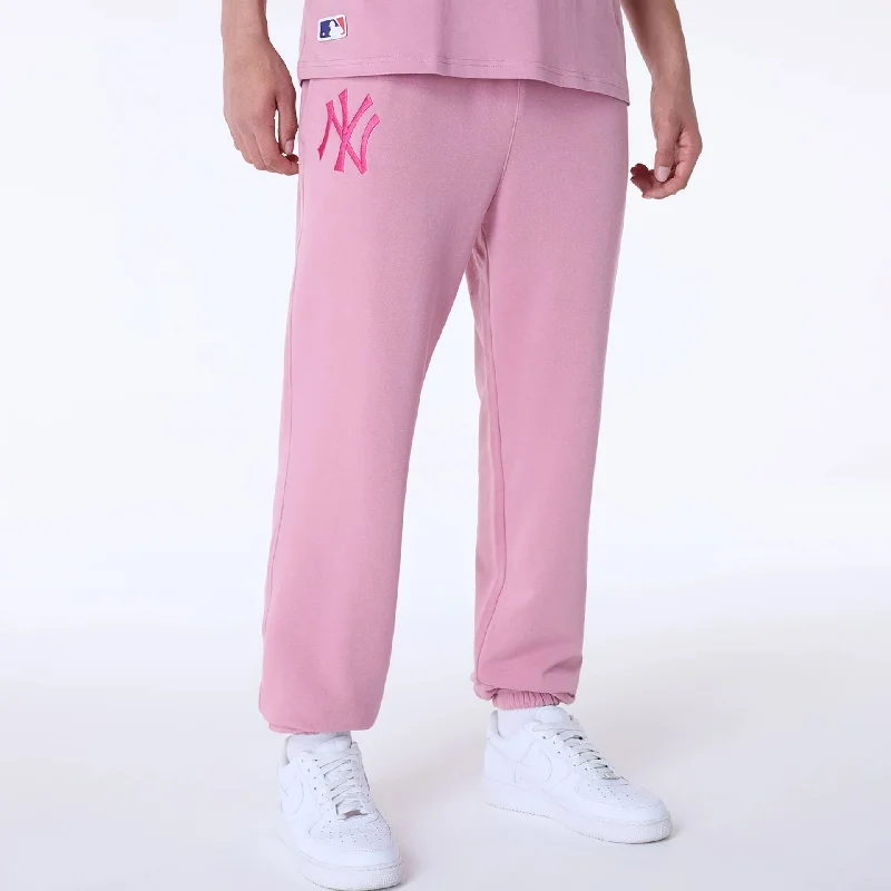 Men's Dress Pants for Special EventsNew York Yankees MLB League Essential Dark Pink Fleece Joggers Men's Dress Pants for Special EventsNew York Yankees MLB League Essential Dark Pink Fleece Joggers