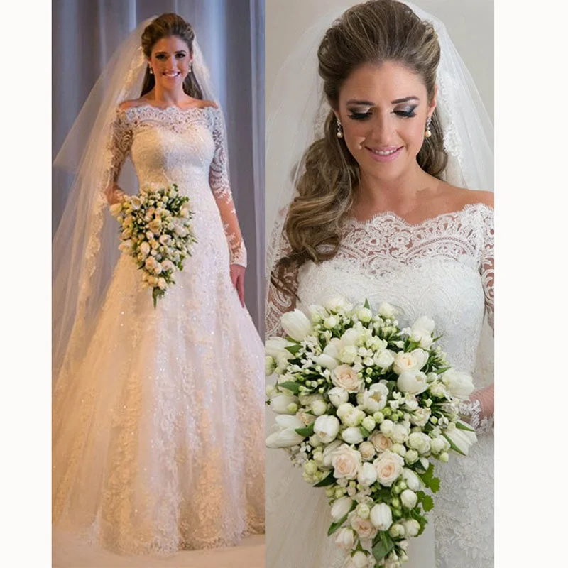 Velvet DressRomantic Custom Made Vintage robe de mariee 2020 Wedding Gown with Sleeve Lace Bridal Dresses Velvet DressRomantic Custom Made Vintage robe de mariee 2020 Wedding Gown with Sleeve Lace Bridal Dresses