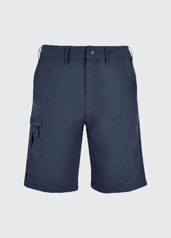 Men's Patterned Pants with ChecksCyprus Mens Crew Shorts - Navy
