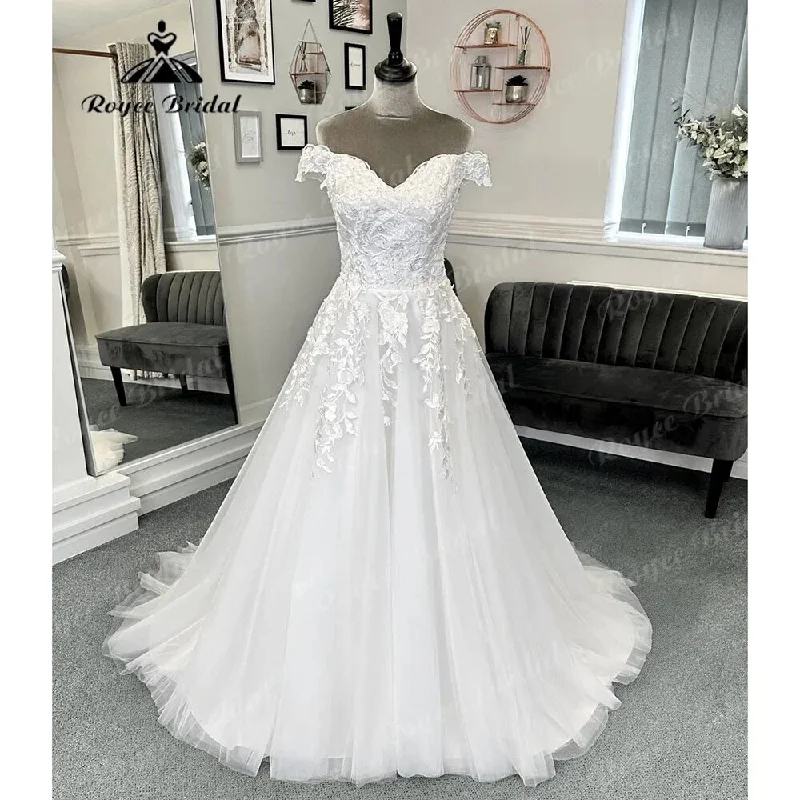 women's smart casual dressesVinatge Off Shoulder Lace A Line Wedding Dress for Wome V Neck Short Cap Sleeve Bridal Gown Sweep Train Vestido Novia Sexy women's smart casual dressesVinatge Off Shoulder Lace A Line Wedding Dress for Wome V Neck Short Cap Sleeve Bridal Gown Sweep Train Vestido Novia Sexy