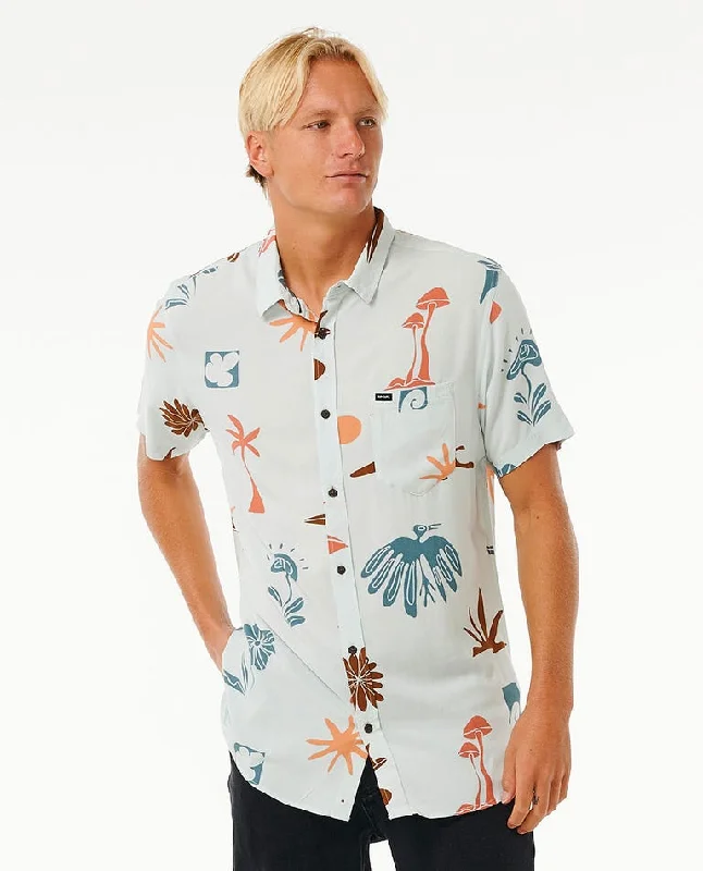 Lightweight Men's Poplin ShirtsRip Curl Party Pack S/S Shirt-Mint