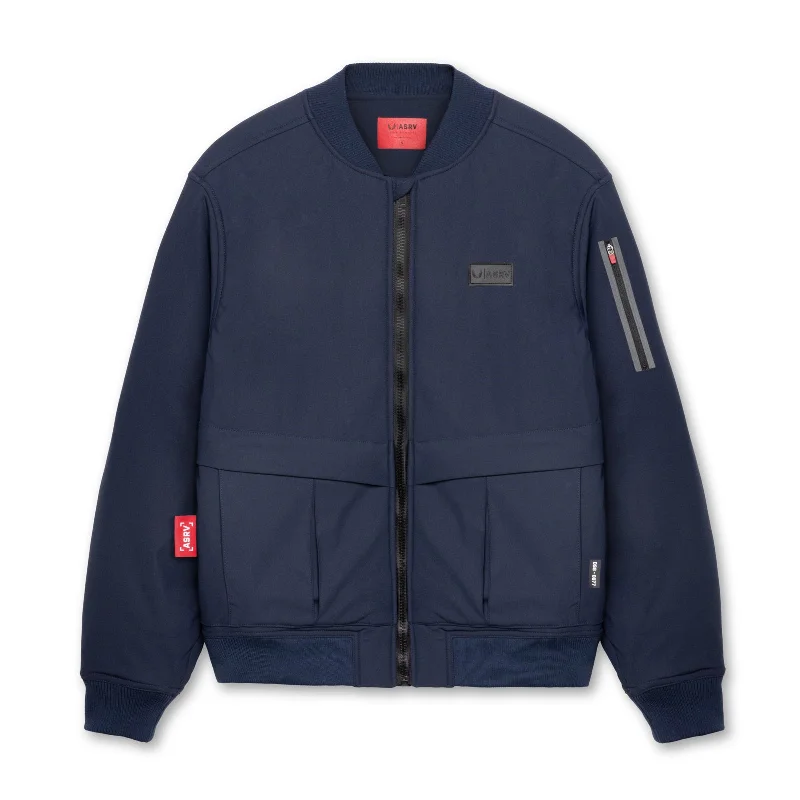 Men's Coats with Ripstop Fabric0677. Kinterra™ Weatherproof Bomber Jacket - Navy