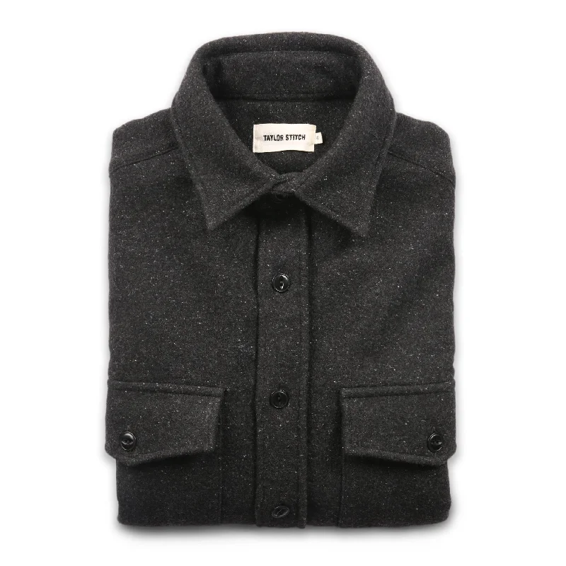 Men's Coats for Tall MenThe Maritime Shirt Jacket in Charcoal