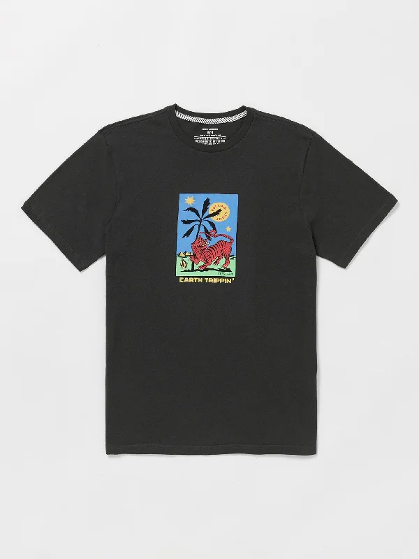 Sustainable Eco-Friendly Men's JeansTarot Tiger Fty Short Sleeve Tee - Stealth