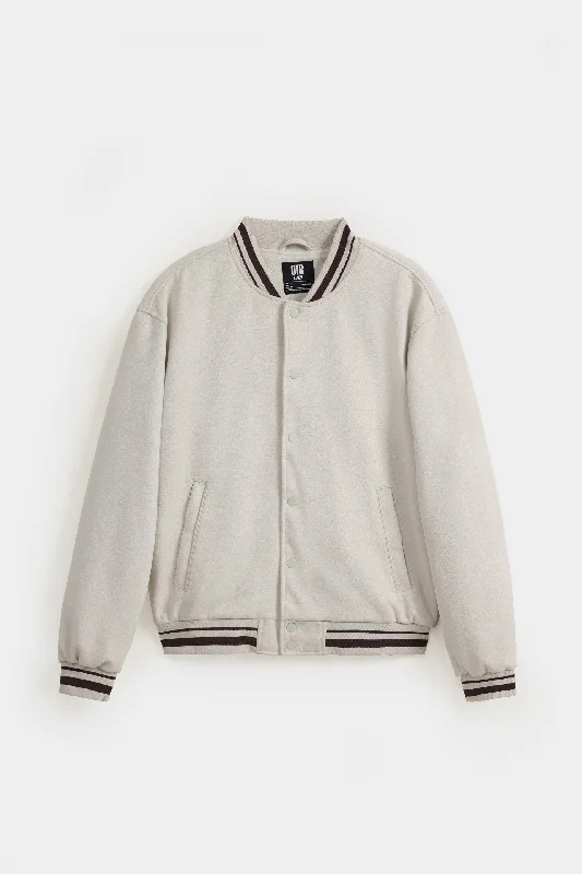 Men's Coats with LiningSuede Varsity Jacket