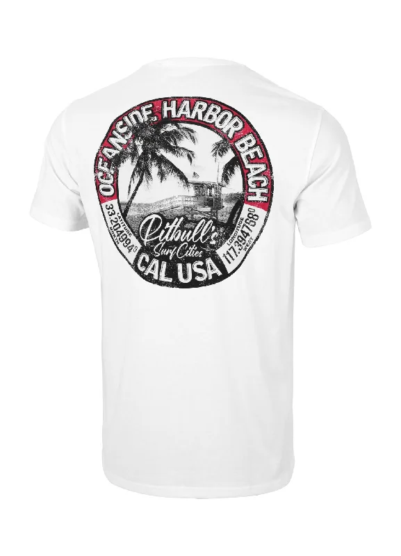 Men's Shirts with Adjustable HemlinesMen's T-Shirt OCEANSIDE - White