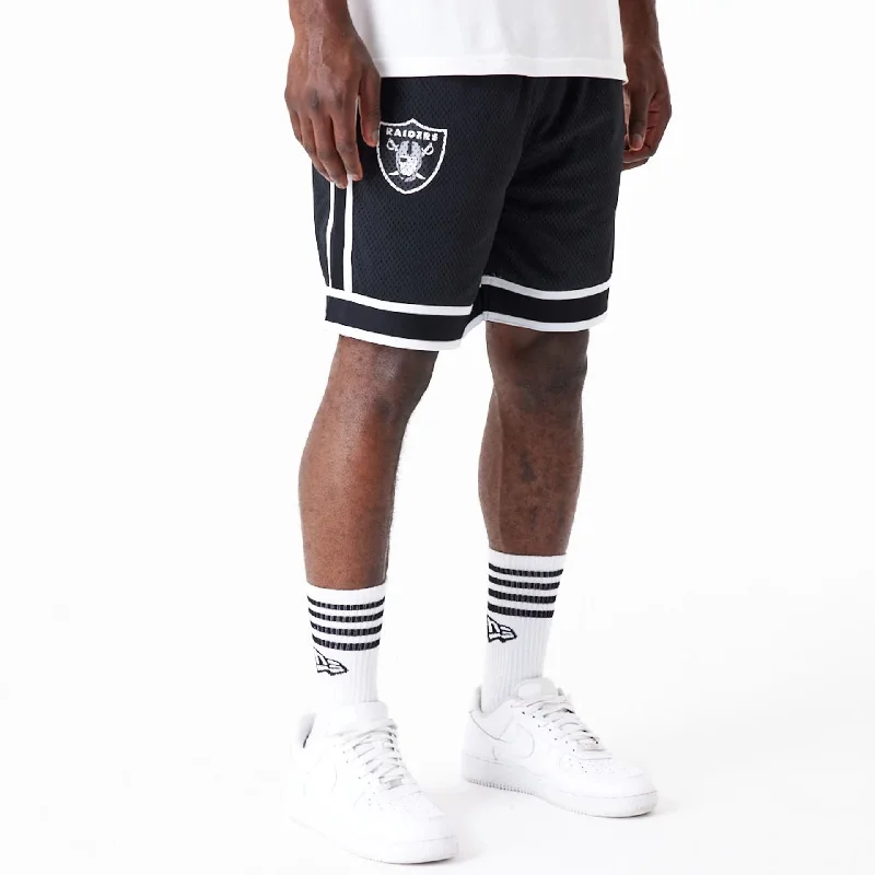 Men's Patterned Pants with StripesLas Vegas Raiders NFL Colour Block Black Shorts