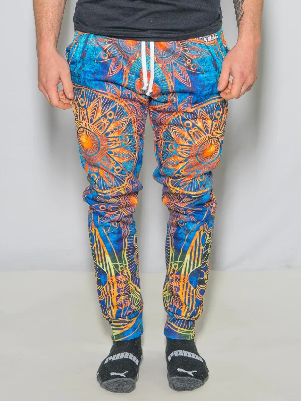 Men's Pants with Logo EmbossmentsGold Boho Unisex Joggers