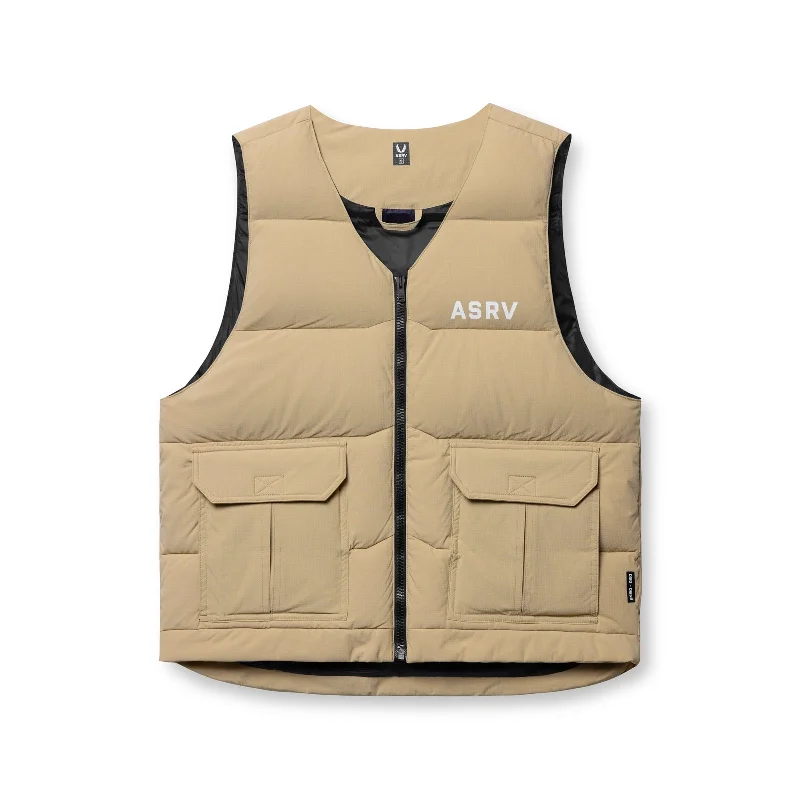 Men's Coats with Hidden Pockets0859. Ripstop Insulated Puffer Gilet - Khaki