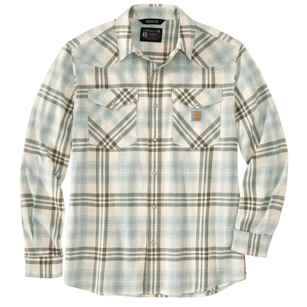 Men's Affordable Shirts for Budget-Friendly StyleMontana Rugged Flex Relaxed Fit Lightweight Snap-Front Plaid Shirt - Patina Men's Affordable Shirts for Budget-Friendly StyleMontana Rugged Flex Relaxed Fit Lightweight Snap-Front Plaid Shirt - Patina