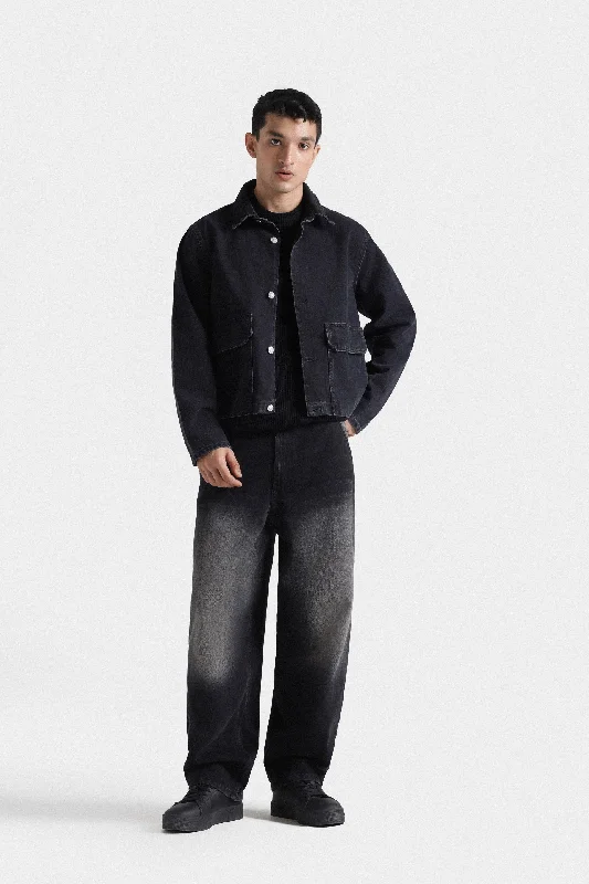 Warm Men's Down JacketsJacket with Double Flap Front Pocket