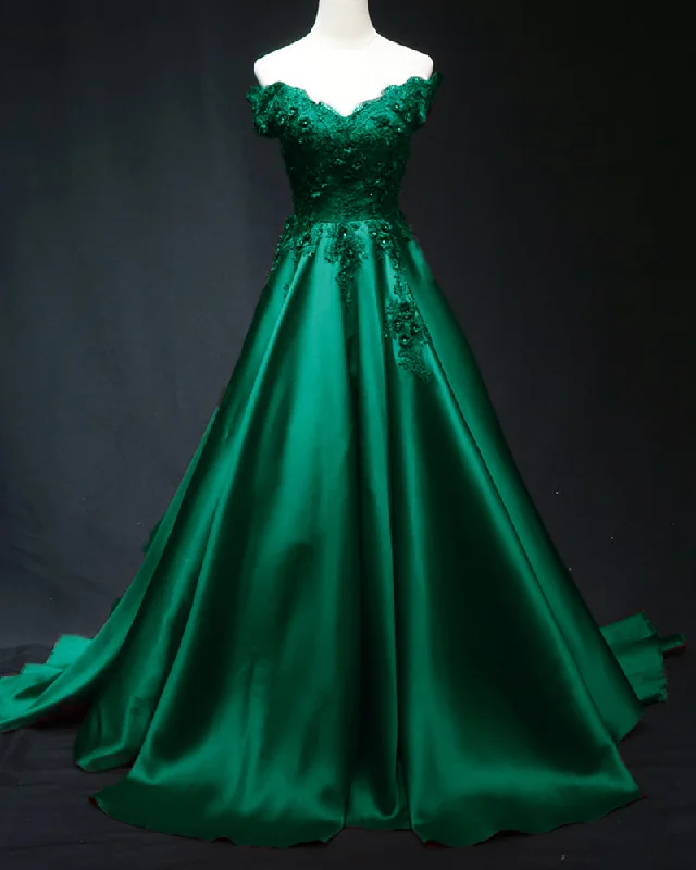 women's short-sleeved dressesFashion Off the Shoulder Emerald Green Formal Dress Long.Lace Wedding Party Dress for Women PL0814 women's short-sleeved dressesFashion Off the Shoulder Emerald Green Formal Dress Long.Lace Wedding Party Dress for Women PL0814