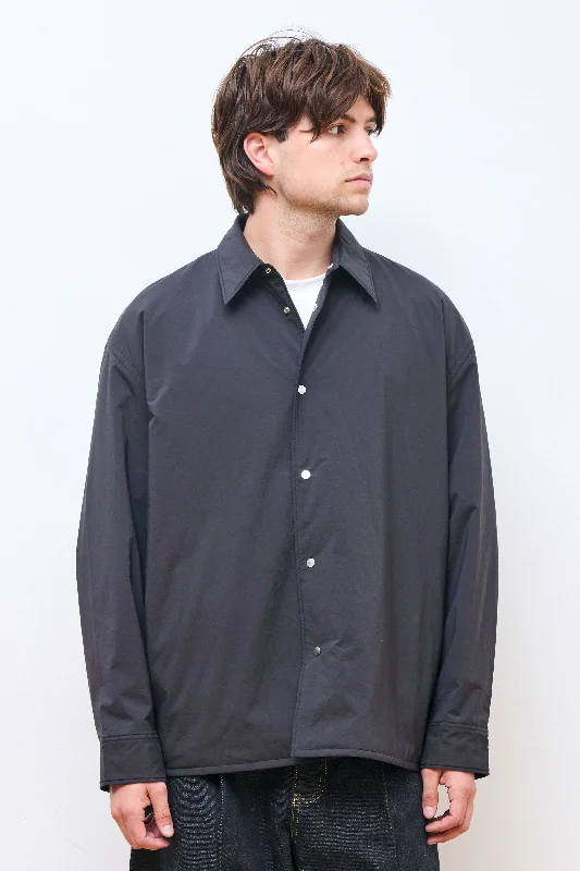 Men's Coats with Velcro ClosuresTroon Shirt Jacket Black
