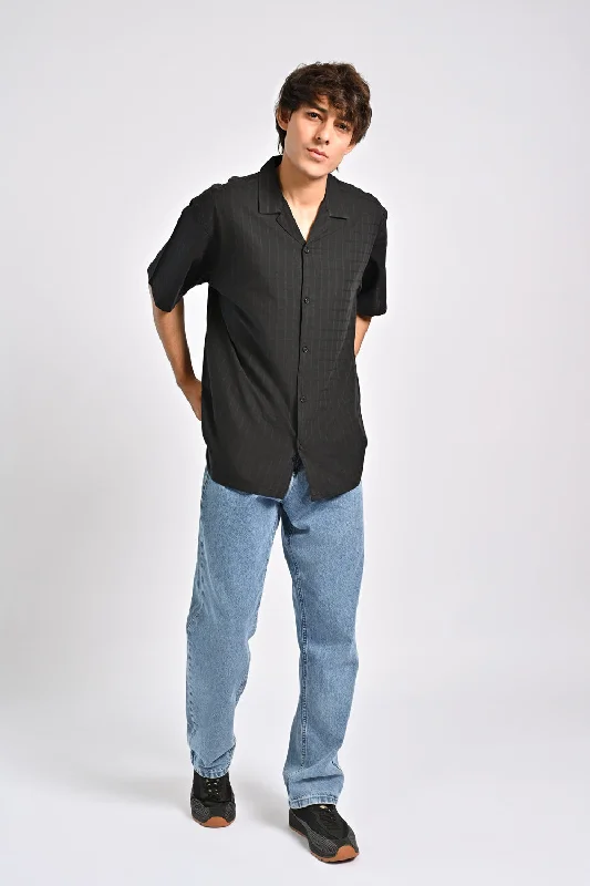 Men's Rugby Shirts for a Sporty LookBAGGY FIT CHECK SHIRT