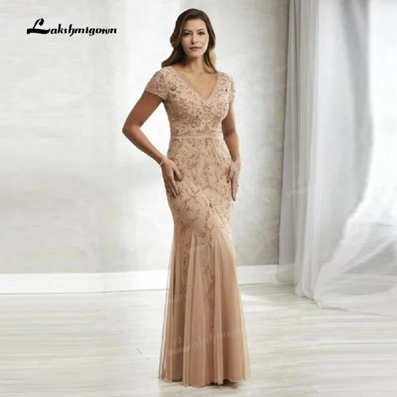 Velveteen DressLatest Luxury Shining Beading Mermaid Mother Of The Bride Dresses