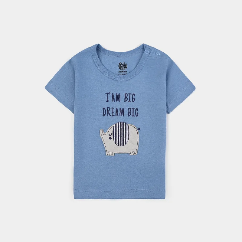 Durable Men's Work ShirtsInfant Boys Cotton Interlock T-Shirt Dream-Blue