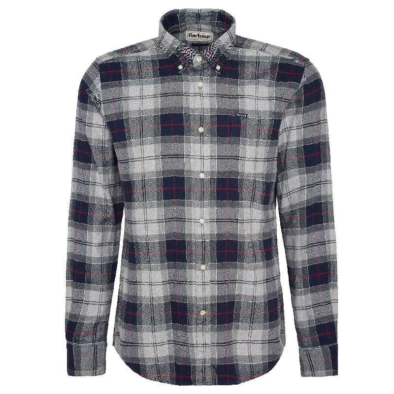 Men's Neutral-Tone Shirts for Versatile StylingBarbour Men's Kyeloch Tailored Fit Shirt in Blue Granite Men's Neutral-Tone Shirts for Versatile StylingBarbour Men's Kyeloch Tailored Fit Shirt in Blue Granite