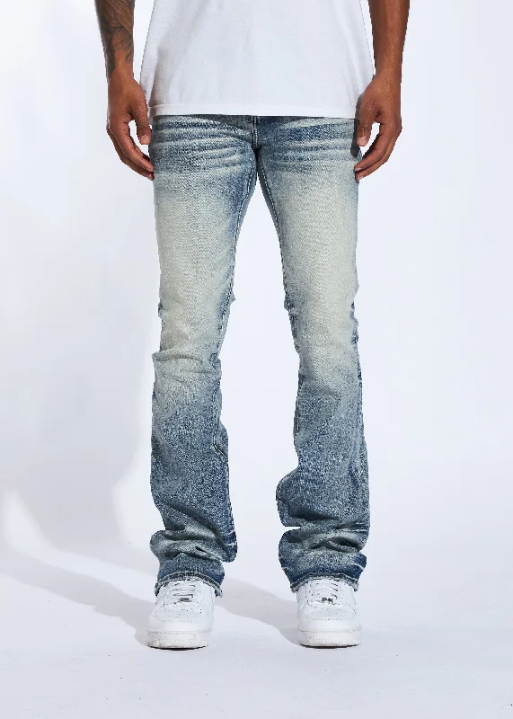 Classic Men's Jeans StyleSky Stacked Denim (Light Stone Wash)