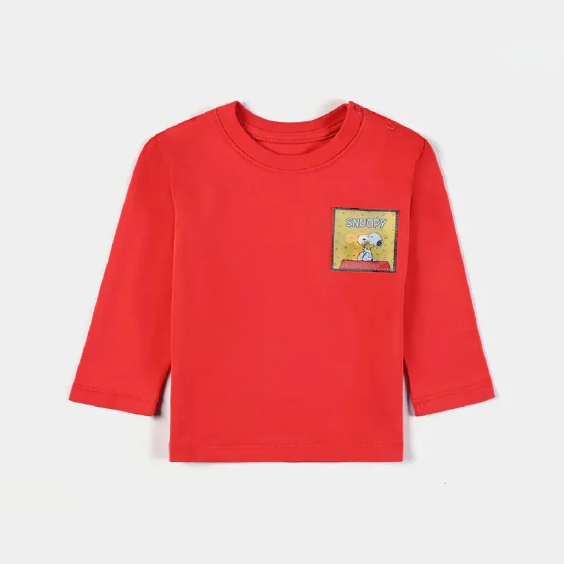 Men's Unique and Designer TopsInfant Boys Cotton Jersey Round Neck T-Shirt Peanuts Family-HR.Red Men's Unique and Designer TopsInfant Boys Cotton Jersey Round Neck T-Shirt Peanuts Family-HR.Red