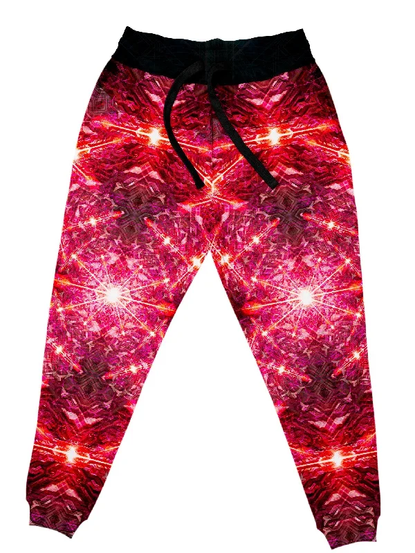 Men's Pants with Faux Leather PatchesSolar Explosion Unisex Joggers