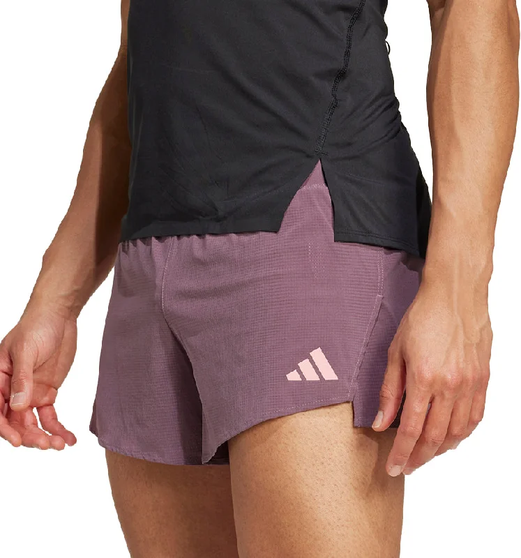 Men's Pants with Embroidered Designsadidas Adizero Gel Mens Running Shorts - Purple