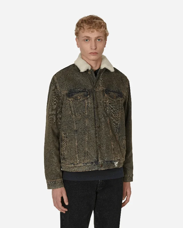 Men's Coats with Adjustable SleevesTinted Sherpa Jacket Brown