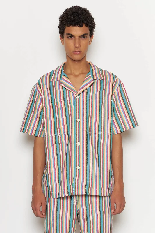Men's Spread-Collar Shirts for a Bold StatementRainbow Shirt