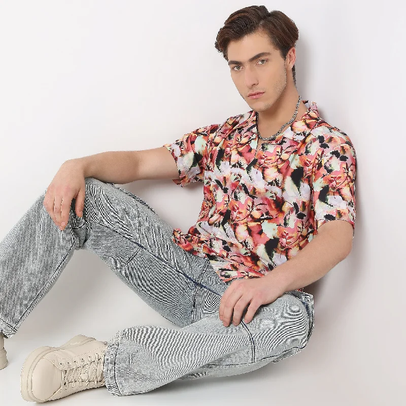 Men's Pattern-Play Shirts for a Fun TwistRegular Fit Printed Shirt