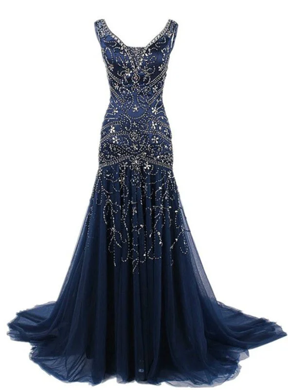 Lace DressElegant Evening Dress Tulle Formal Dress