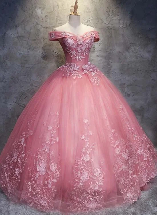 women's short-sleeved dressesCharming Ball Gown Off-The-Shoulder Tulle Sweet 16 Dress, Quinceanera Dress KS5490 women's short-sleeved dressesCharming Ball Gown Off-The-Shoulder Tulle Sweet 16 Dress, Quinceanera Dress KS5490