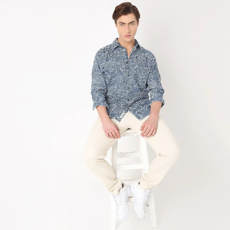 Men's Hawaiian Shirts for a Tropical VibeRegular Fit Printed Shirt