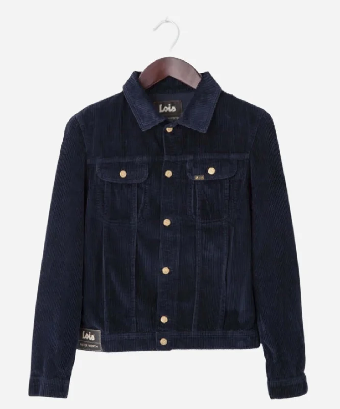 Men's Jeans with PocketsLois Jeans TEJANA Needlecord Jacket Navy