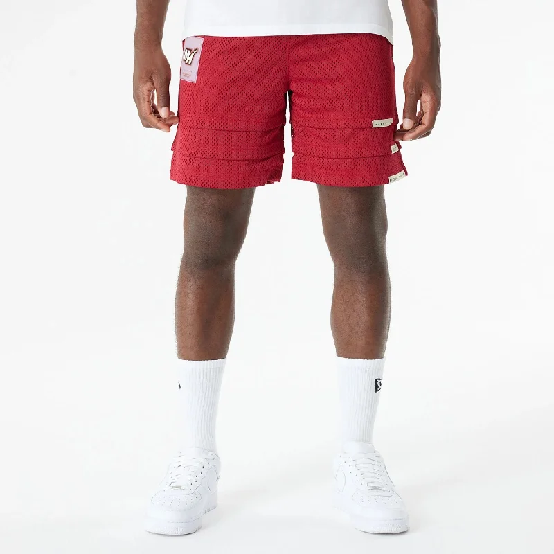 Men's Pants with Belt LoopsMiami Heat Bristol Studio x NBA Dark Red Shorts