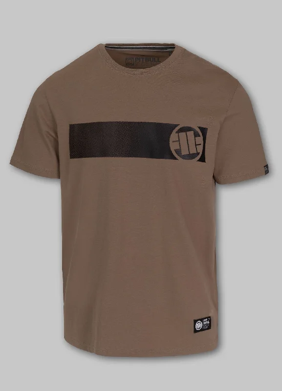 Breathable Men's Mesh TopsMen's T-Shirt CASINO - Dark brown