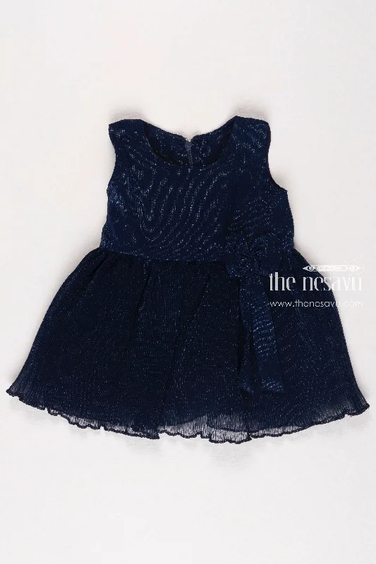 Tall Women DressMidnight Blue Tulle Fancy Party Frock for Girls