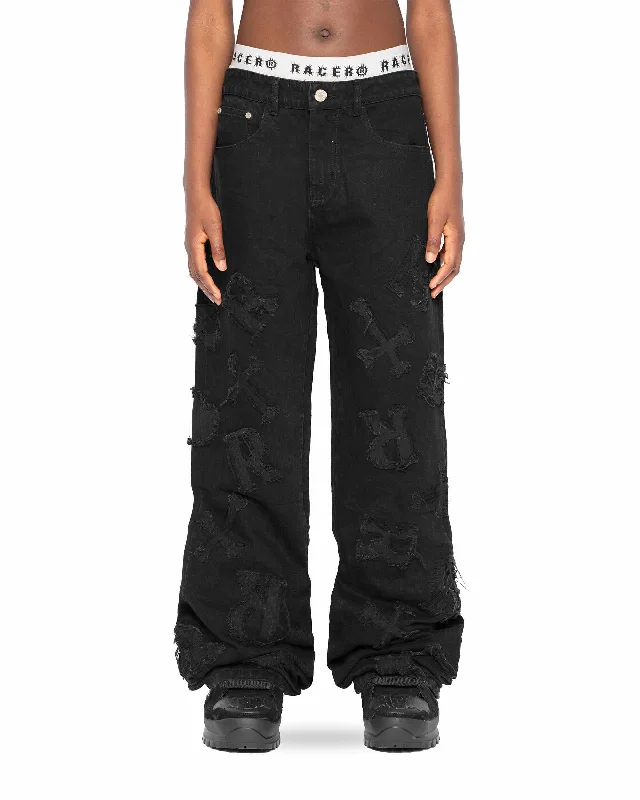 Men's Jeans with PocketsBlack Patch Jeans