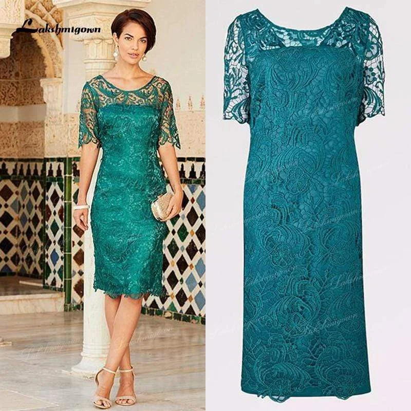 Velvet DressSheath Knee-length Lace Mother of the Bride Dresses