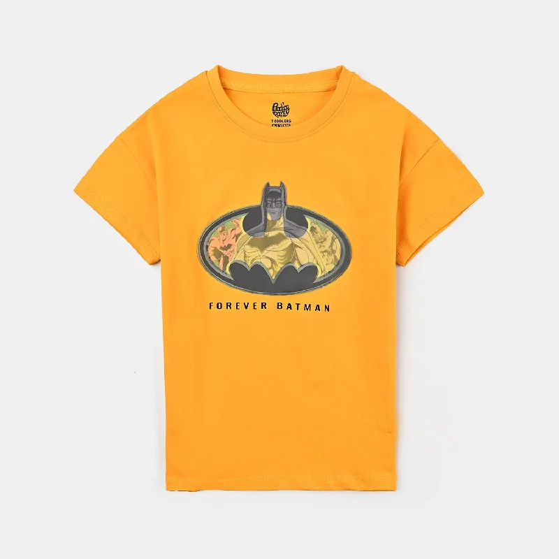 Men's Shirts with Mock NecksBoys Cotton Jersey T-Shirt H/S Forever-Citrus