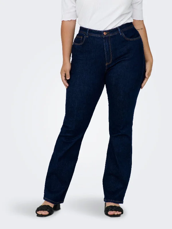 Light Blue Denim Men's JeansOnly Carmakoma Sally Flared Jeans