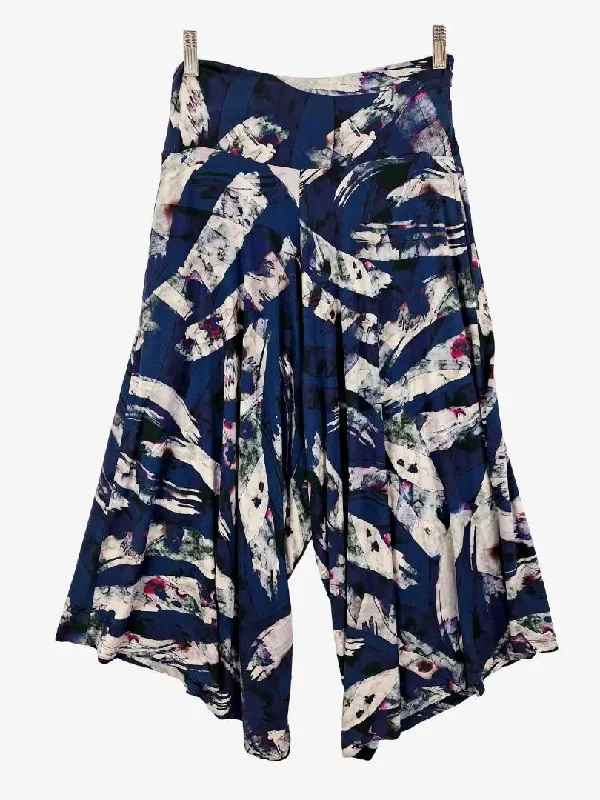 Everyday Casual Men's JeansMetalicus 3/4 Abstract Yoga Palazzo Pants Size M