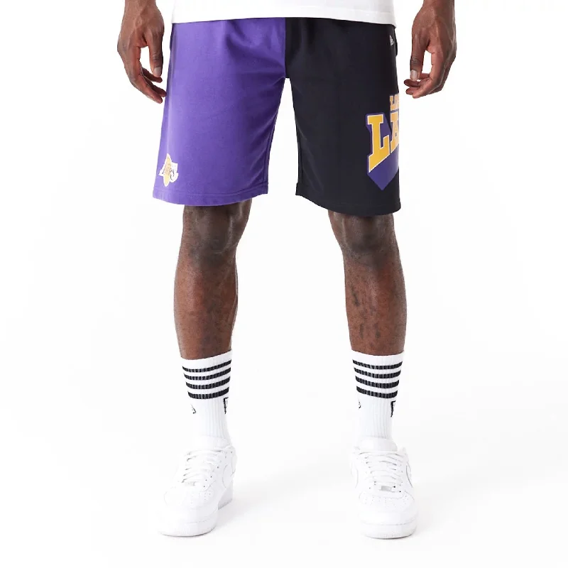 Men's Custom-Fit Pants for a Personalized TouchLA Lakers NBA Graphic Purple Shorts