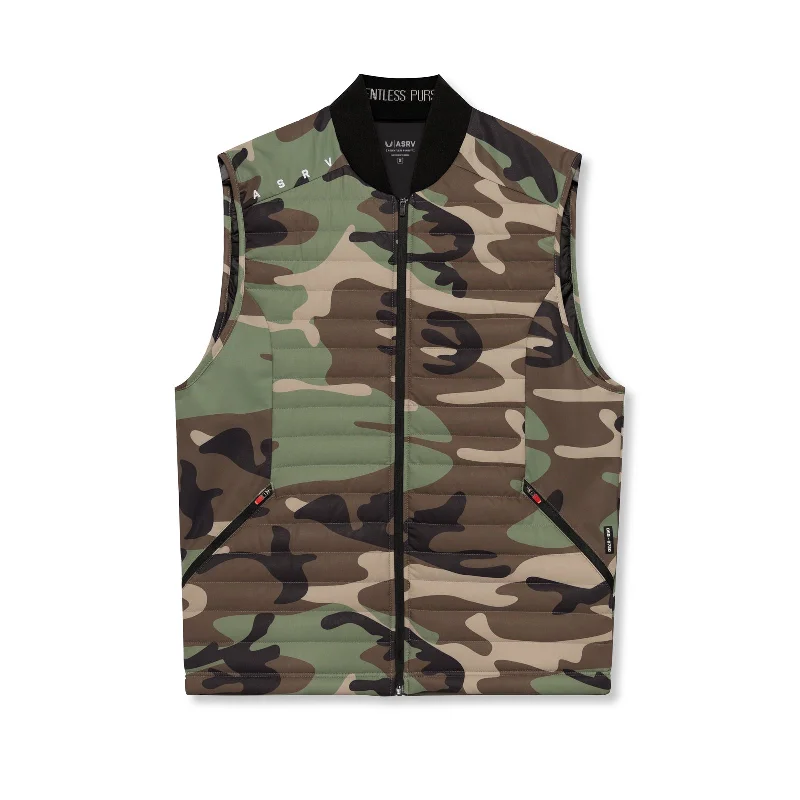 Men's Coats with Relaxed Fits0720. Waterproof Insulated Run Vest  - Woodland Camo