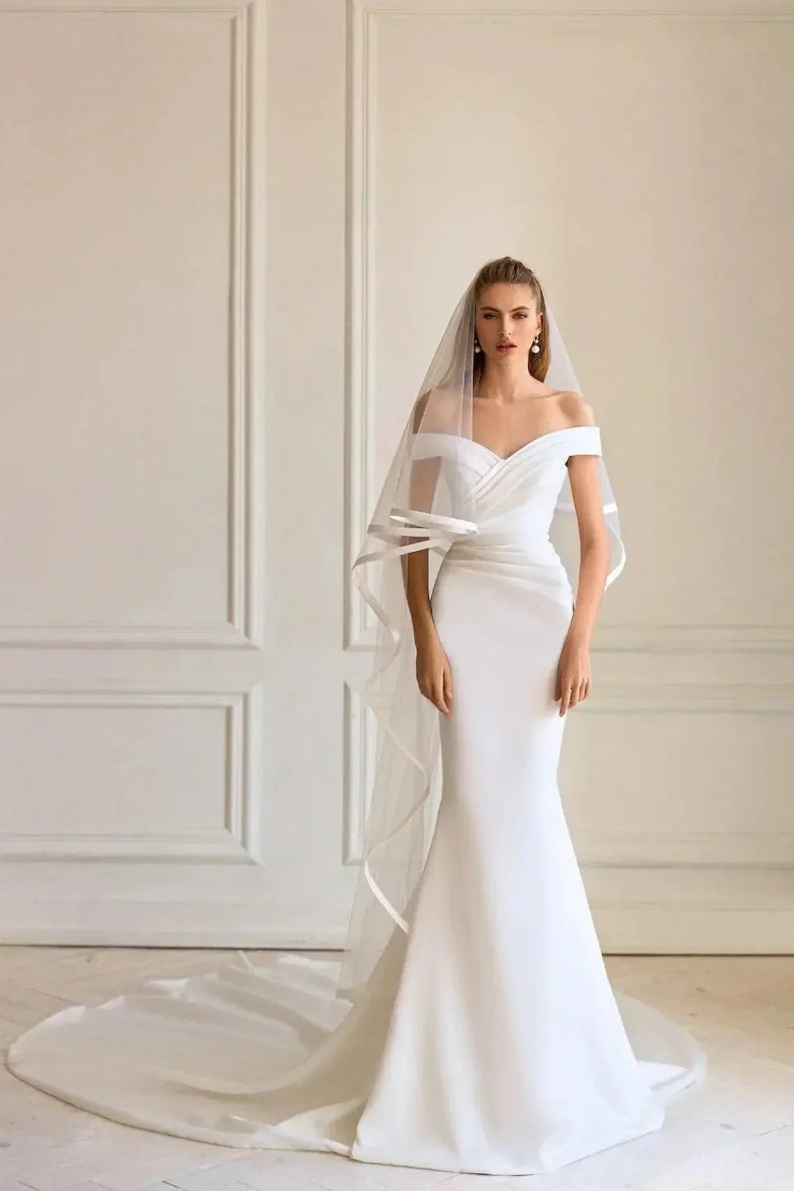 women's body-skimming dressesRoycebridal Off Shoulder Soft Satin Mermaid Wedding Dresses Court Train Bridal Gowns vestido de casamento women's body-skimming dressesRoycebridal Off Shoulder Soft Satin Mermaid Wedding Dresses Court Train Bridal Gowns vestido de casamento