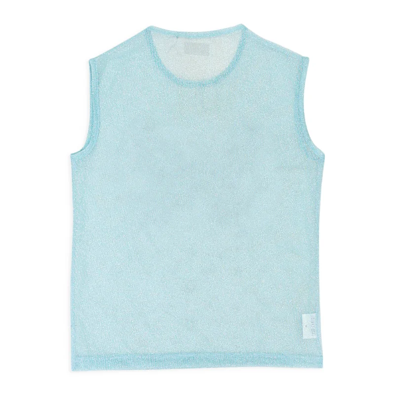 Men's Shirts with CollarsNWT LAZOSCHMIDL LINDSEY BLUE TANK TOP