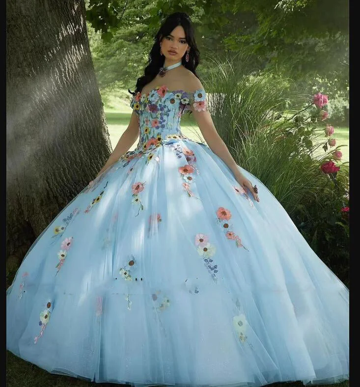 Cheetah Print DressColorful Blue/Lavender Quinceanera Dresses for Girls Strapless Off the Shoulder 3D Flowers Vestidos 15 De Quinceañera Customized PL12270 Cheetah Print DressColorful Blue/Lavender Quinceanera Dresses for Girls Strapless Off the Shoulder 3D Flowers Vestidos 15 De Quinceañera Customized PL12270
