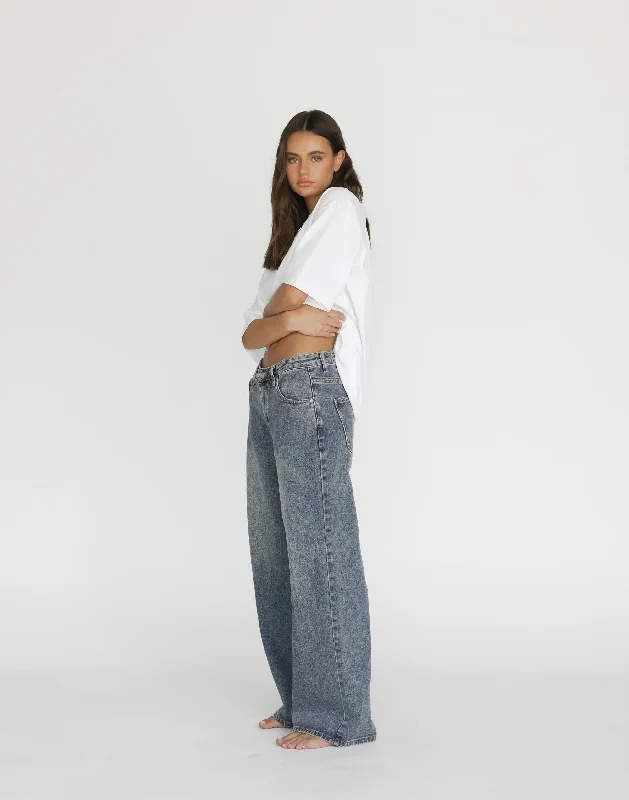 Men's Jeans with Elastic WaistbandsRoman Jeans (Faded)