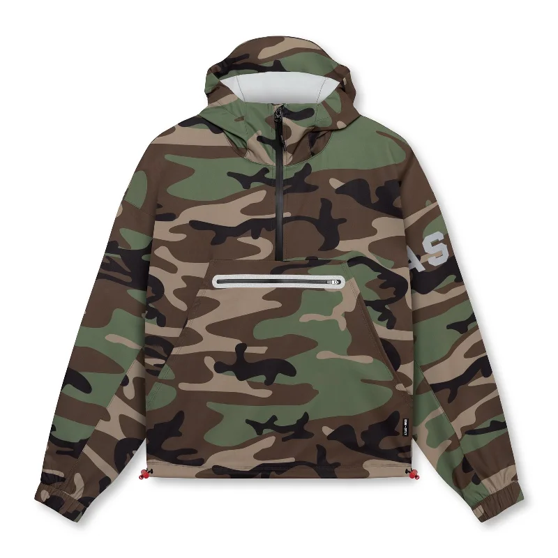 Men's Coats for Short Men0717. Weather-Ready Anorak Jacket  - Woodland Camo