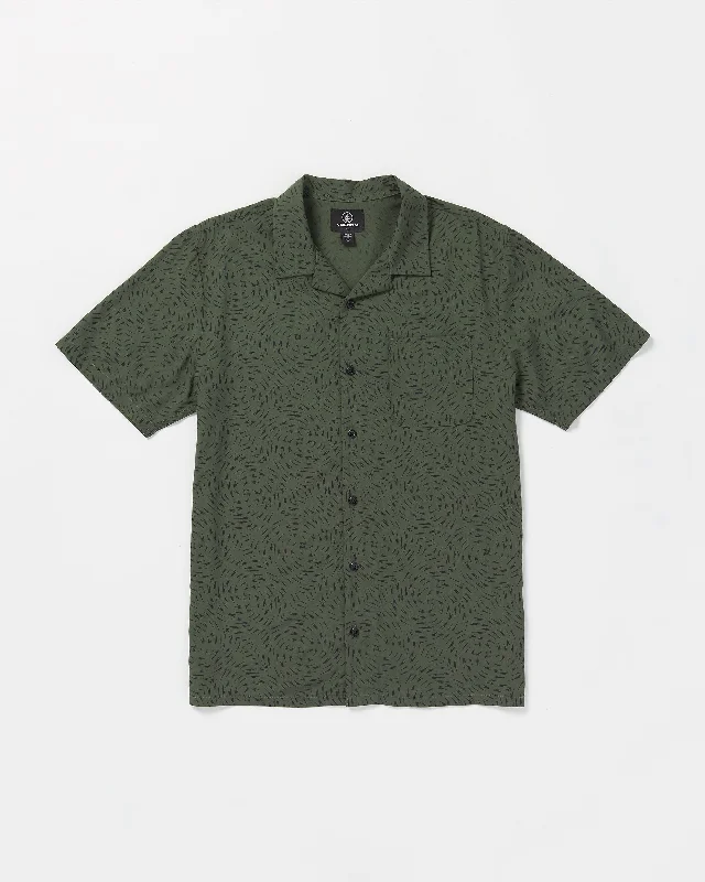 Men's Jeans for a Dressy OccasionPacked Up Woven Short Sleeve Shirt - Squadron Green