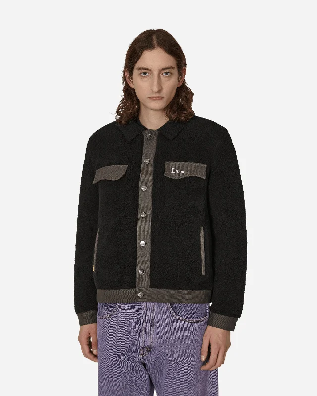Luxurious Men's Cashmere CoatsSherpa Denim Jacket Black
